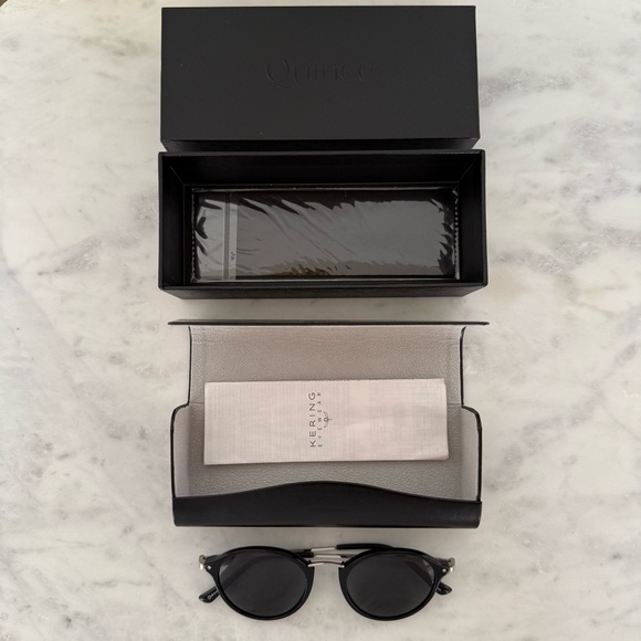 Quince Black Ryder Polarized Round Acetate Sunglasses - Picture 3 of 7